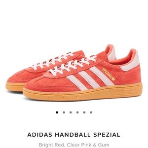 Adidas Handball Spezial UK 4.5 (women’s 6) Bright Red & Pink